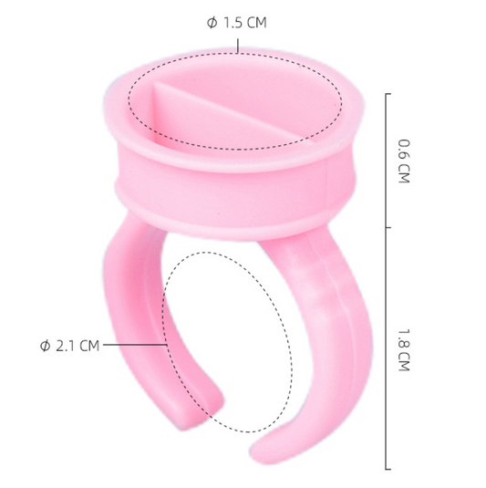 Glue Ring /many shapes - 100 pieces/pack ,