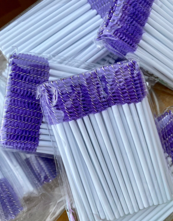 Mascara Brush 50 pieces/bag - many colors