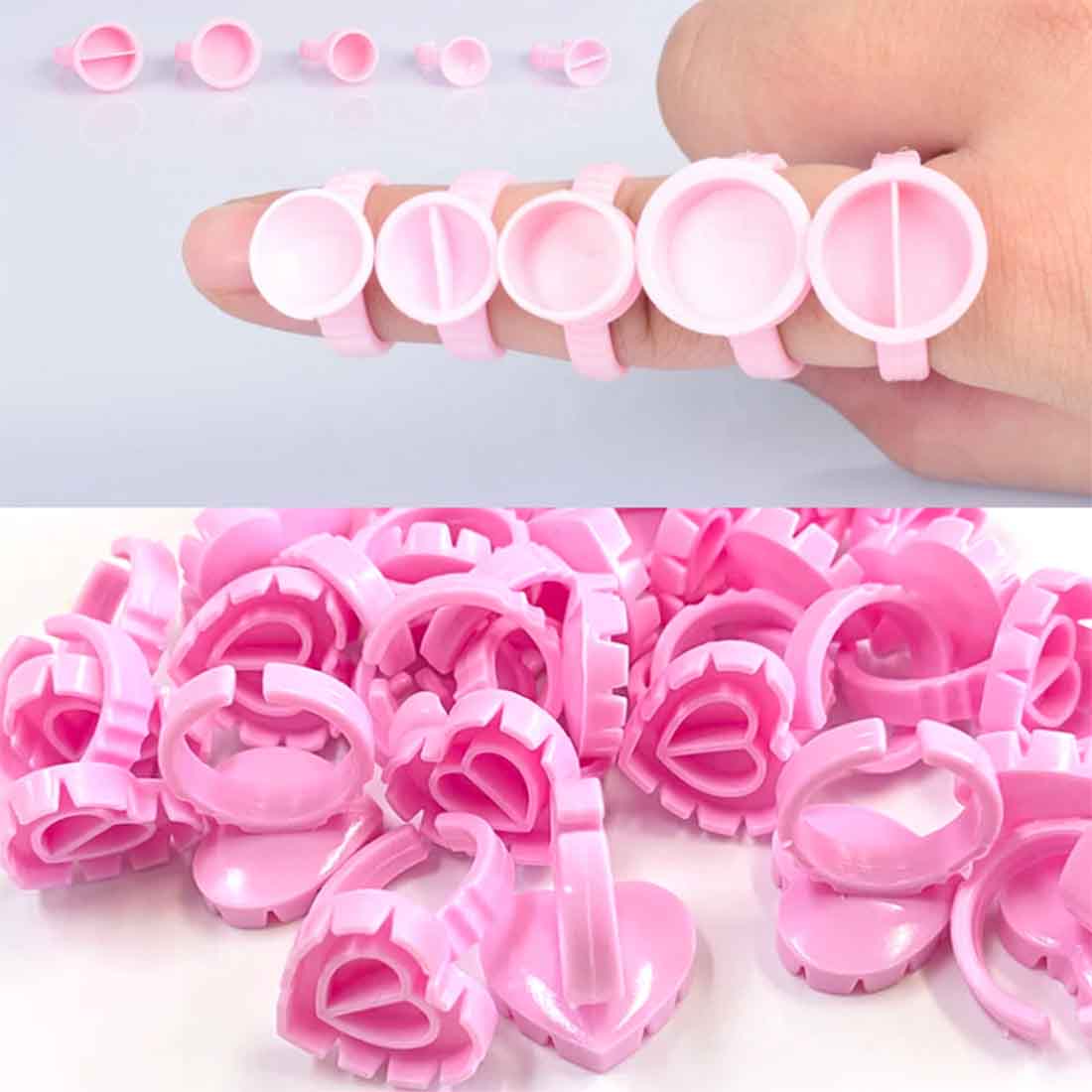 Glue Ring - 50 pieces/Bag , many shapes