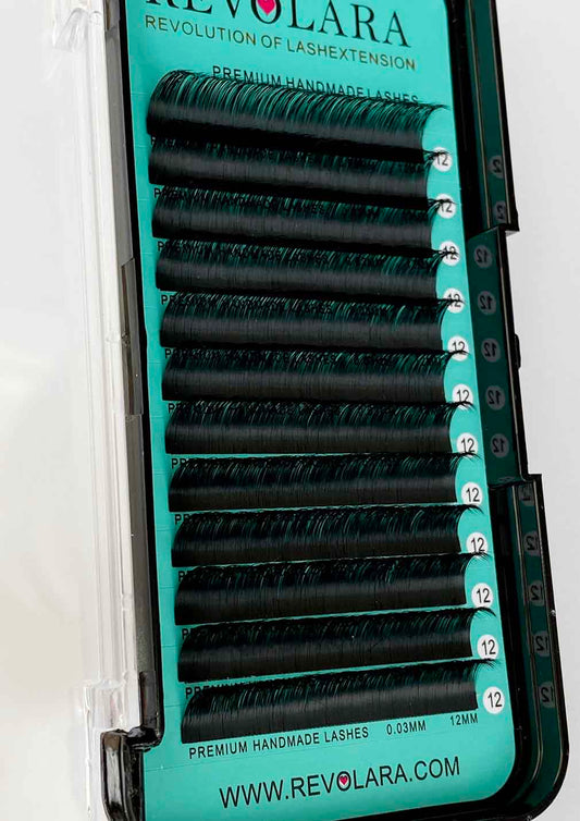 Cashmere Matte Faux Mink Deep Black Individual Lash Extensions 【0.03mm 12-lines】CLEARANCE SALE