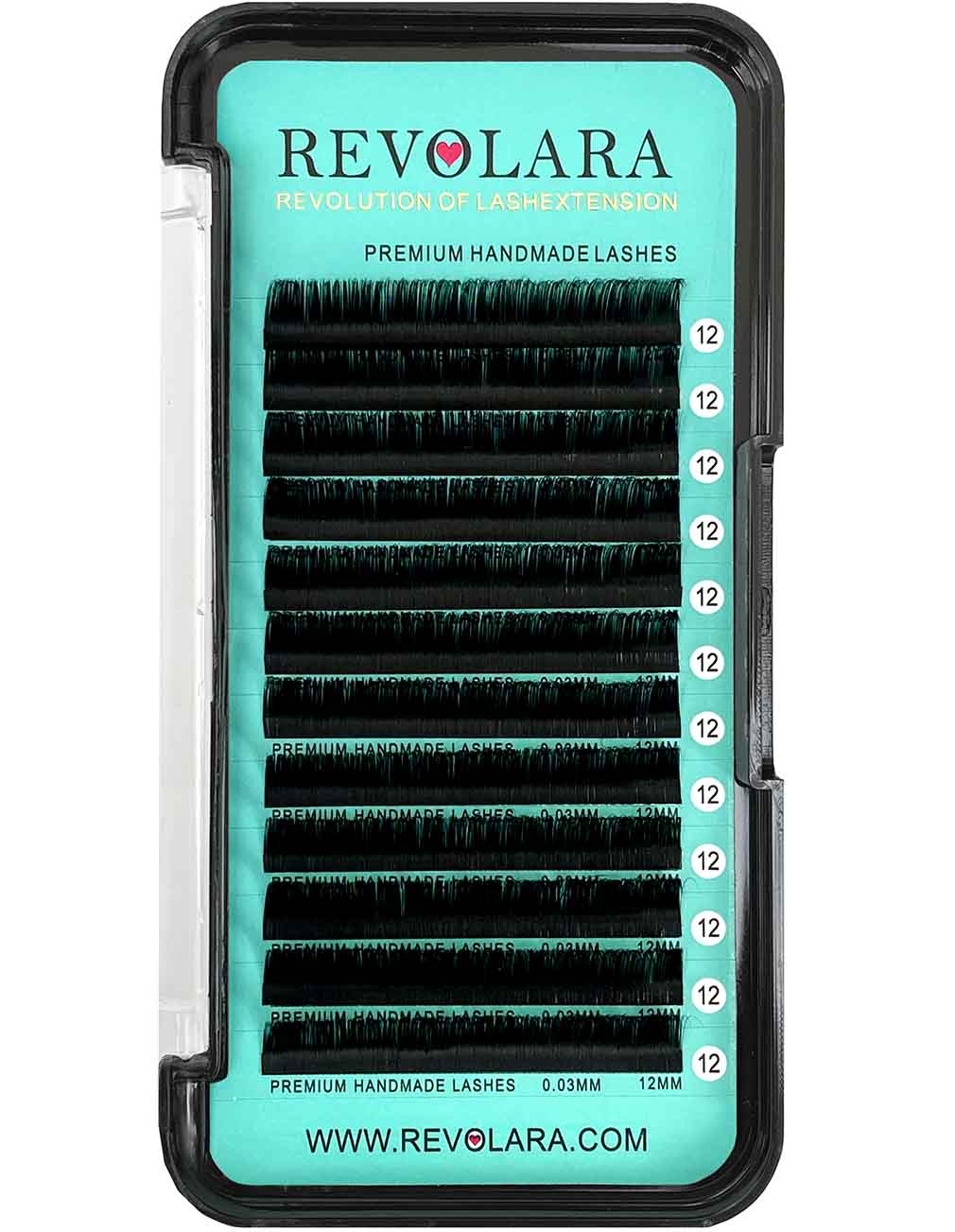 Cashmere Matte Faux Mink Deep Black Individual Lash Extensions【0.05mm 12-lines】【Black Box Lashes are Curlier】CLEARANCE SALE