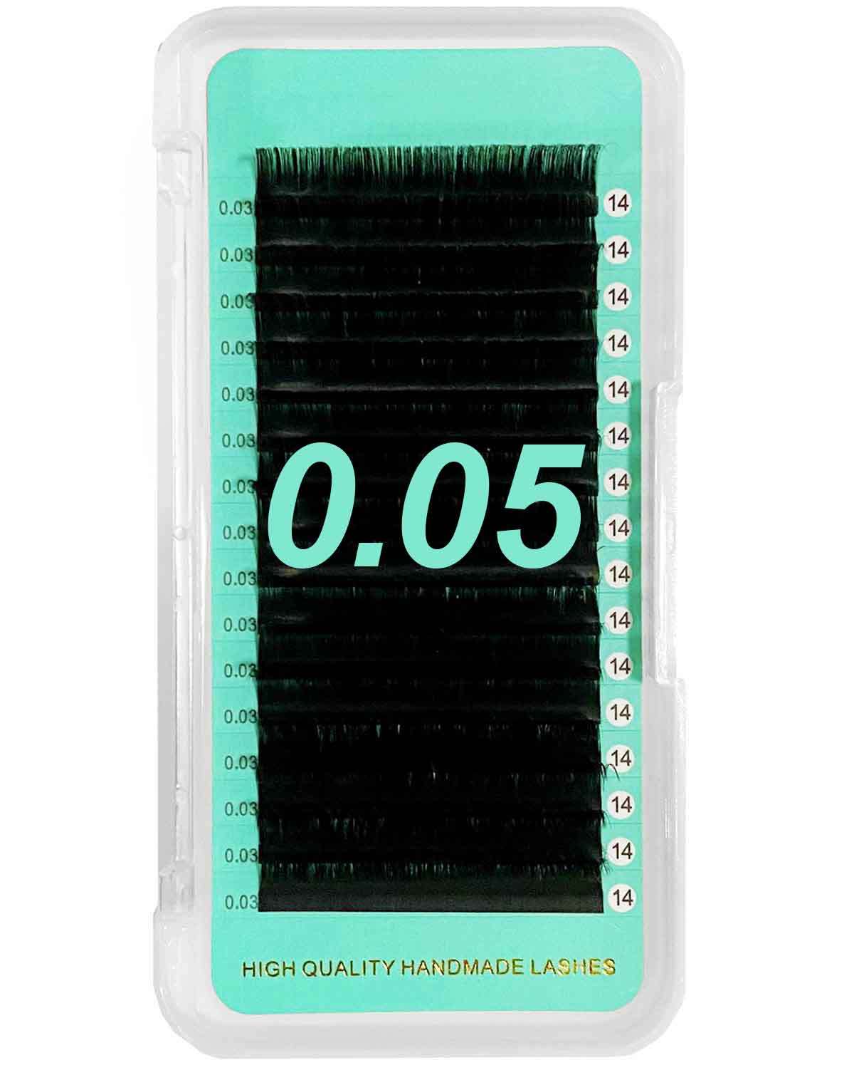 i curl & J curl Bottom Lash Cashmere Matte Faux Mink Deep Black Individual Lash Extensions【0.05mm Volume】