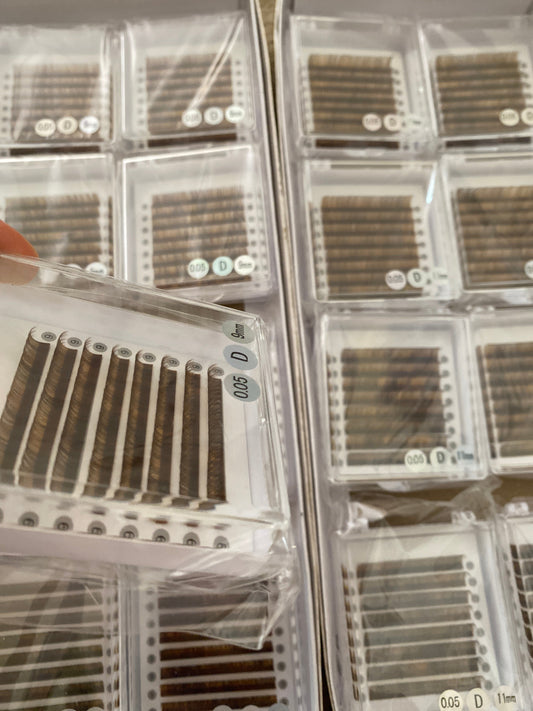 Mixed-Brown Color Lashes【 8-lines】