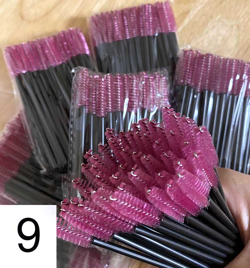 Mascara Brush 50 pieces/bag - many colors