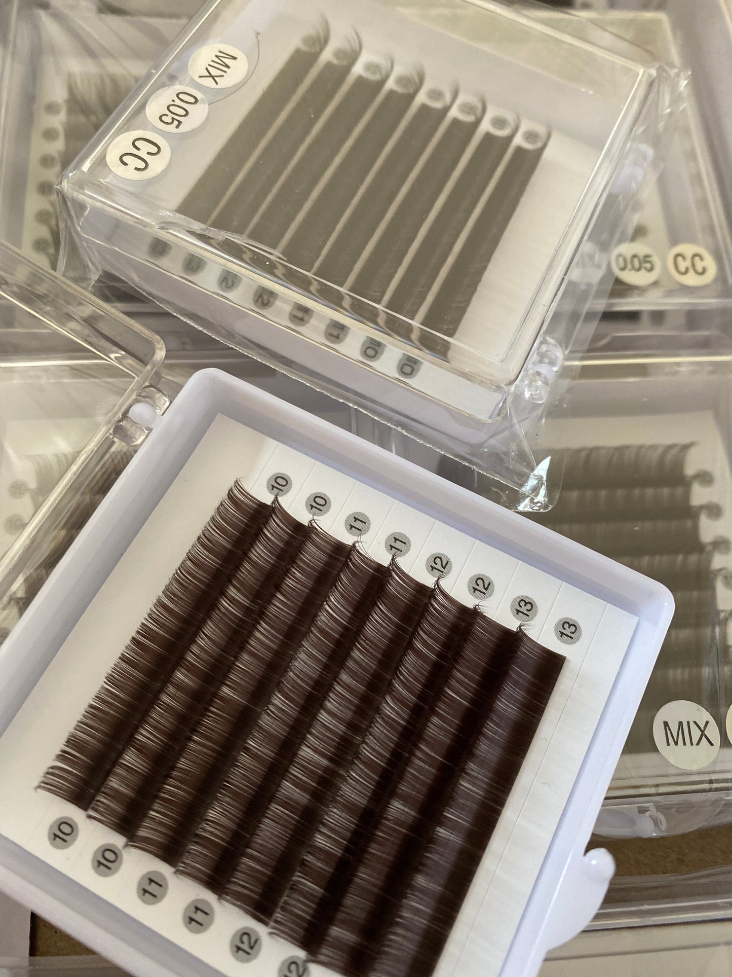 Espresso Brown-Black Color Lashes 【 8-lines】