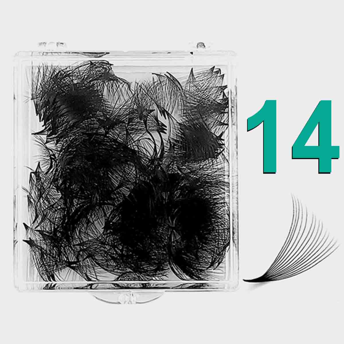 14D-0.05mm POWER-MAX Insta-Mega Pointy Root Premade Fans 500 Fans