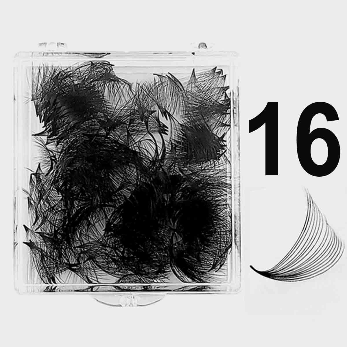 16D-0.03mm POWER-MAX Insta-Mega Pointy Root Premade Fans 500 Fans