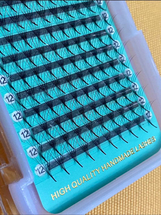 5D - 0.07mm Slim/Pointy Root Medium Stem Premade Fans 16 lines NO-Logo 160 fans 【Sale】