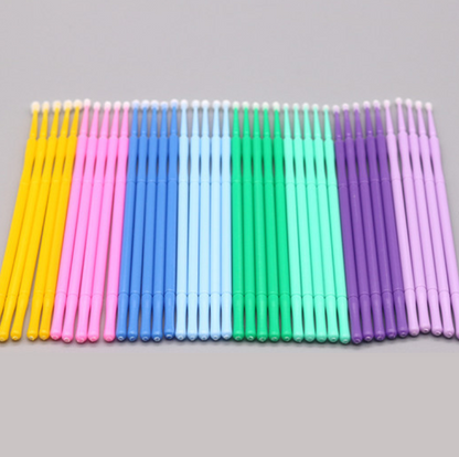 Eyelash Cotton Swabs 2.5mm head 100 pcs