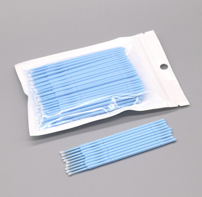 Eyelash Cotton Swabs 2.5mm head 100 pcs