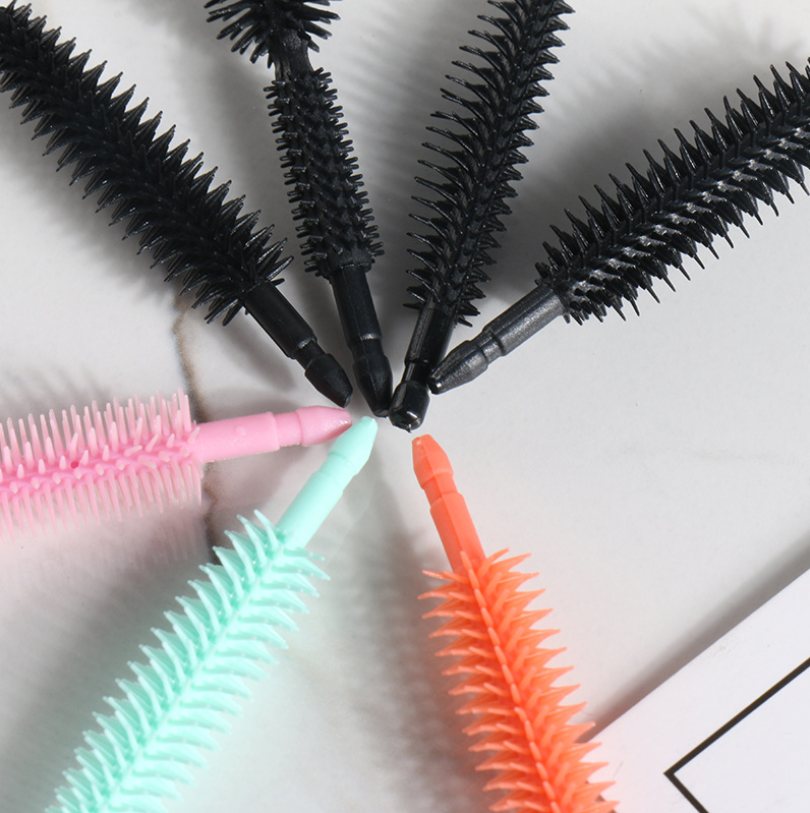 Silicone Mascara Wands Disposable Eyelash Brushes for Extensions 50 pieces/bag