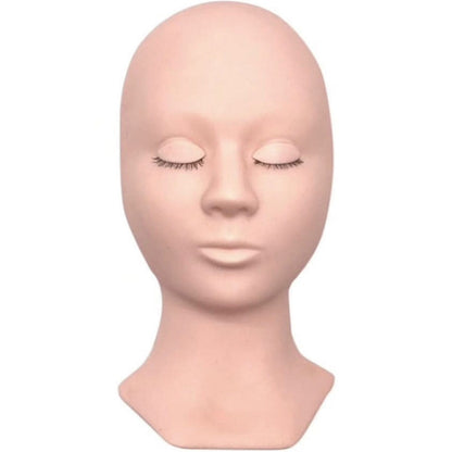 Eyelash Extensions Mannequin Head and Eyelids Training Combo Pack
