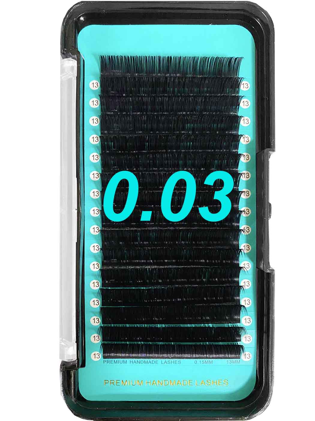 Cashmere Matte Faux Mink Deep Black Individual Lash Extensions 【0.03mm 16-lines】【CLEARANCE SALE】Black Box Lashes Are Curlier Than White box lashes