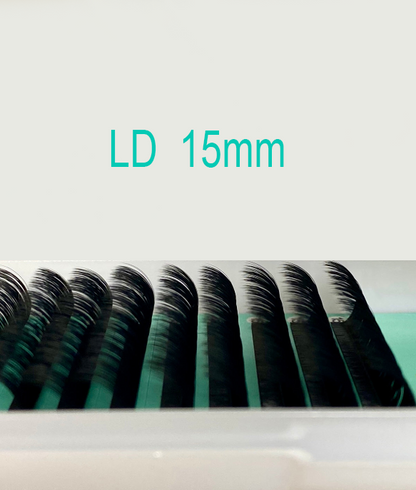LC, LD  curl Lashes 【Best Quality Ever】Cashmere Extra Matte Dark Black Lashes 0.05 mm