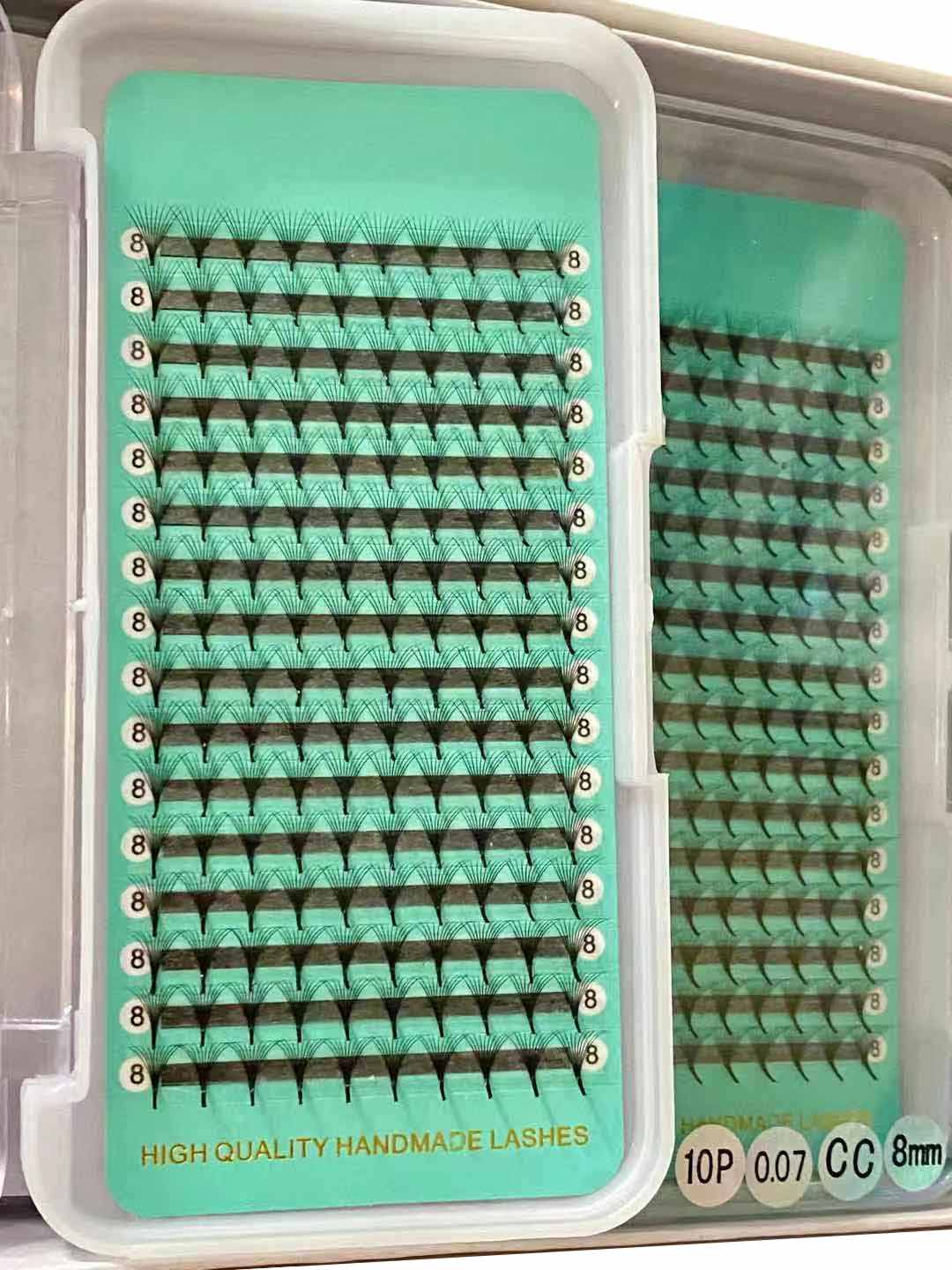 6D - 0.07mm Slim/Pointy Root Medium Stem Premade Fans 16 lines NO-Logo 160 fans 【Sale】