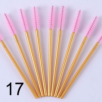 Mascara Brush 50 pcs/bag -  many COLORS