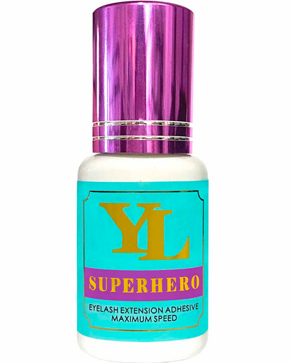 SUPERHERO 0.5-1 Second Fast Drying -EXTRA STRONG- LONG RETENTION 8 weeks Eyelash Extension Glue/Adhesive 【For low to medium humidity】