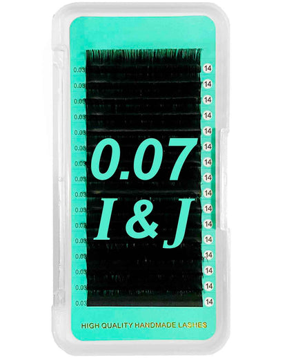 i curl & J curl Bottom Lashes Cashmere PRO Extra Matte Deep Black Lashes 0.07mm【Best Quality Ever】