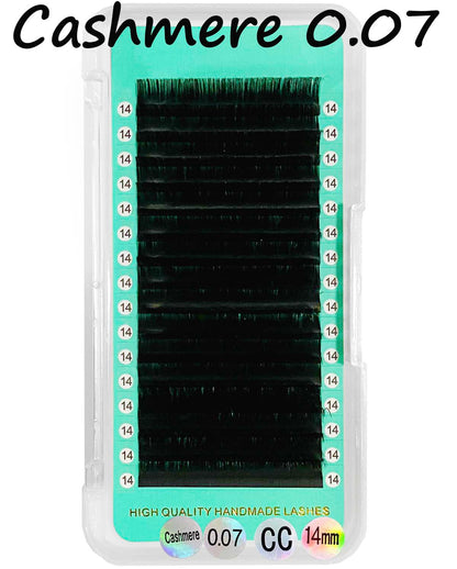 Cashmere PRO Extra Matte Deep Black Lashes【0.07mm 16-lines】【Best Quality Ever】