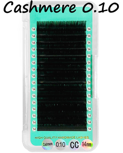 Classic Cashmere Matte Dark Black Lashes 0.10mm 16 Rows NO-logo【Best Quality Ever】