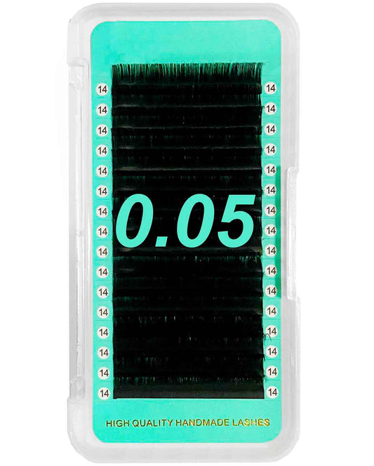 Cashmere PRO Extra Matte Deep Black Lashes 0.05mm【16-lines No-logo】【Best Quality Ever】