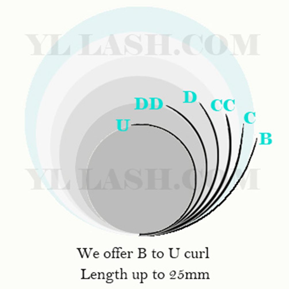 Flat Lash -Ellipse Lashes Extra Matte Dark Black - 0.20mm