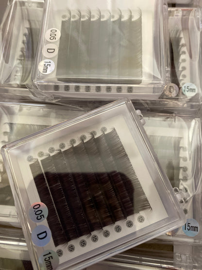 Espresso Brown-Black Color Lashes  【 8-lines】