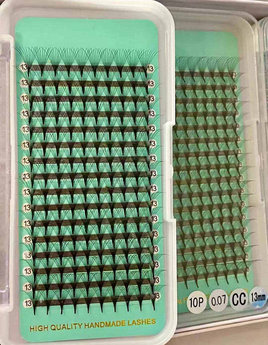 10D Slim/Sharp/Pointy Root Medium Stem Premade Fans 16 lines NO-Logo 160 fans【Sale】
