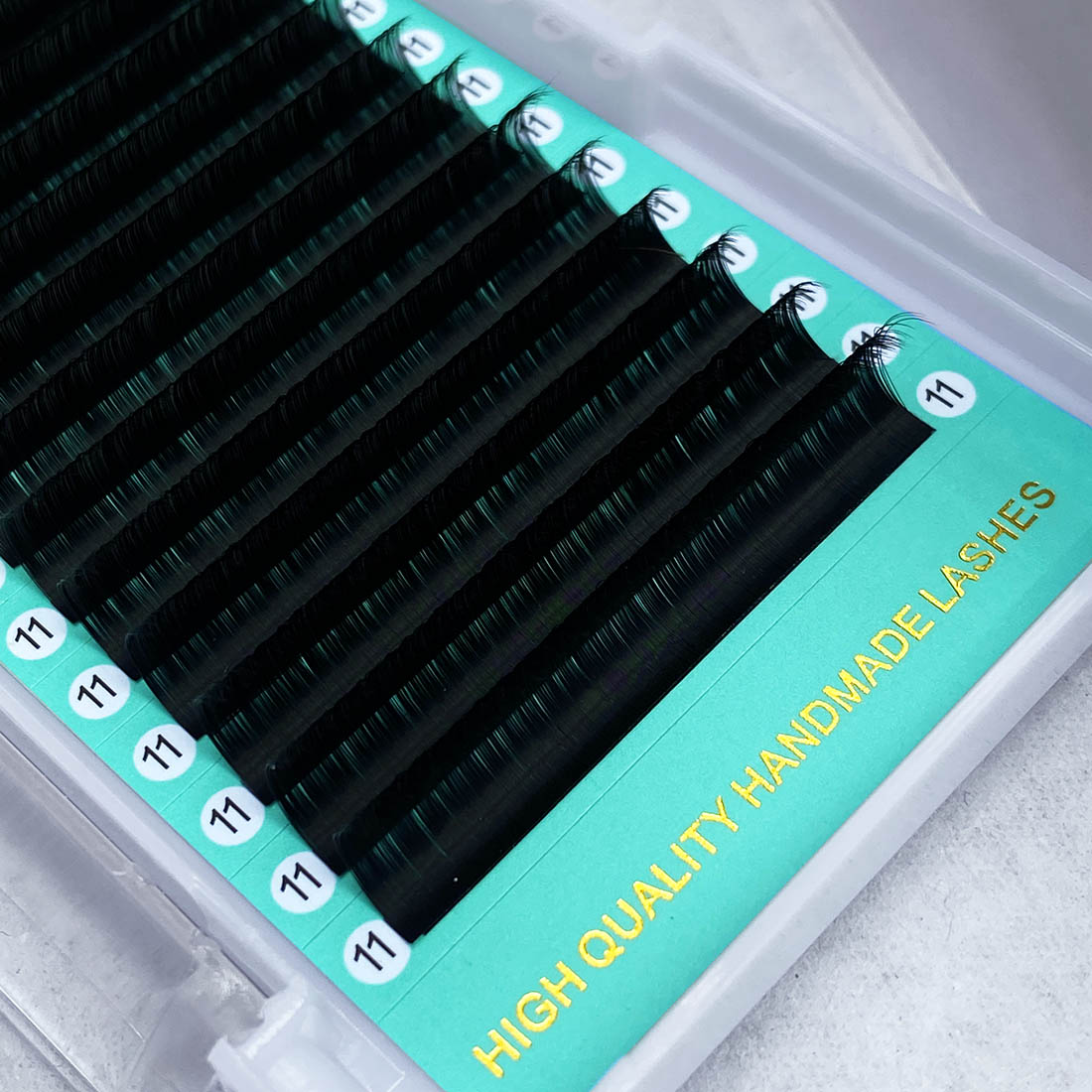 Cashmere PRO Extra Matte Deep Black Lashes 0.05mm【16-lines No-logo】【Best Quality Ever】