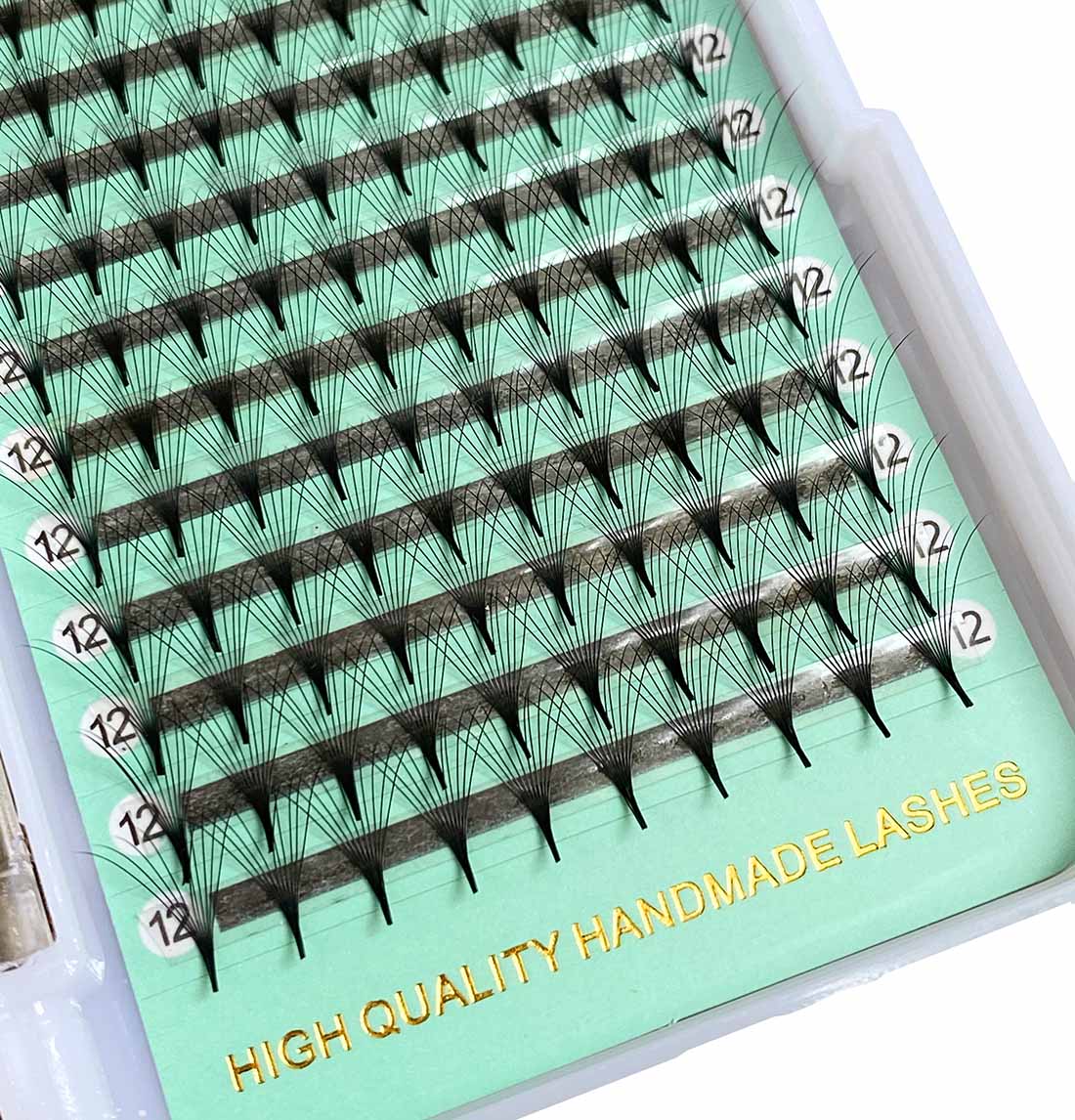 6D - 0.07mm Slim/Pointy Root Medium Stem Premade Fans 16 lines NO-Logo 160 fans 【Sale】