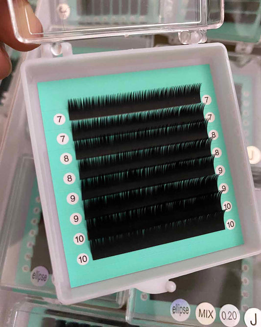 Bottom Lashes Matte Flat/Ellipse Lashes 0.20mm