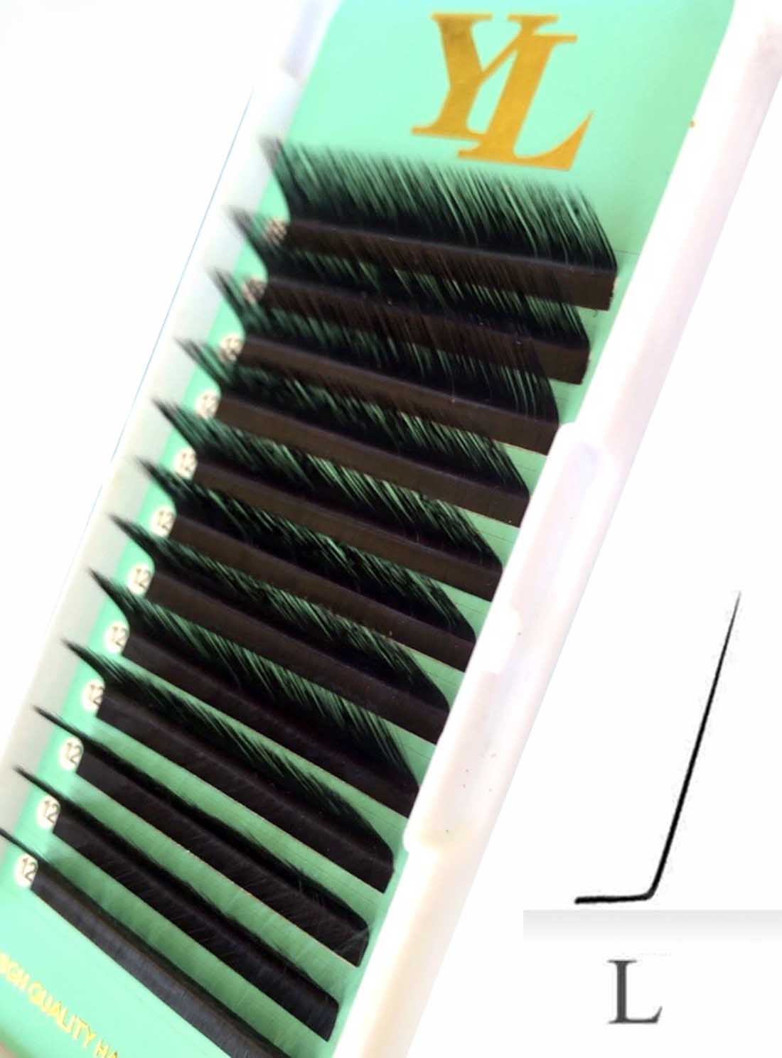 L curl lashes (70-degree, 30-degree)  【Best Quality Ever】0.03mm 0.05mm Cashmere Extra Matte Dark Black Lashes