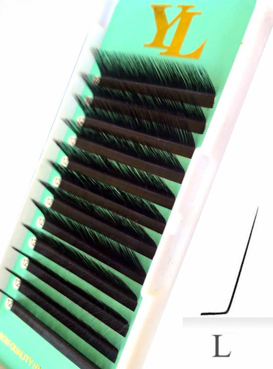 L curl lashes (70-degree, 30-degree)  【Best Quality Ever】0.03mm 0.05mm Cashmere Extra Matte Dark Black Lashes