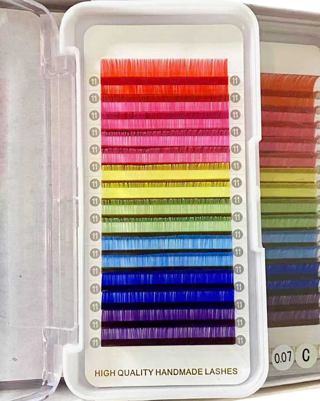 0.07mm Mixed Color Lashes 16 lines NO-Logo 【sale】