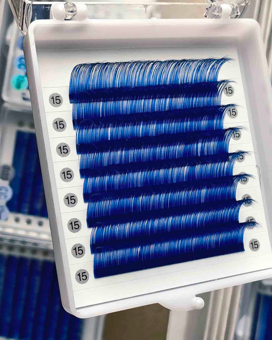 Navy Blue Dark Blue Lashes 0.03mm 【8-lines】