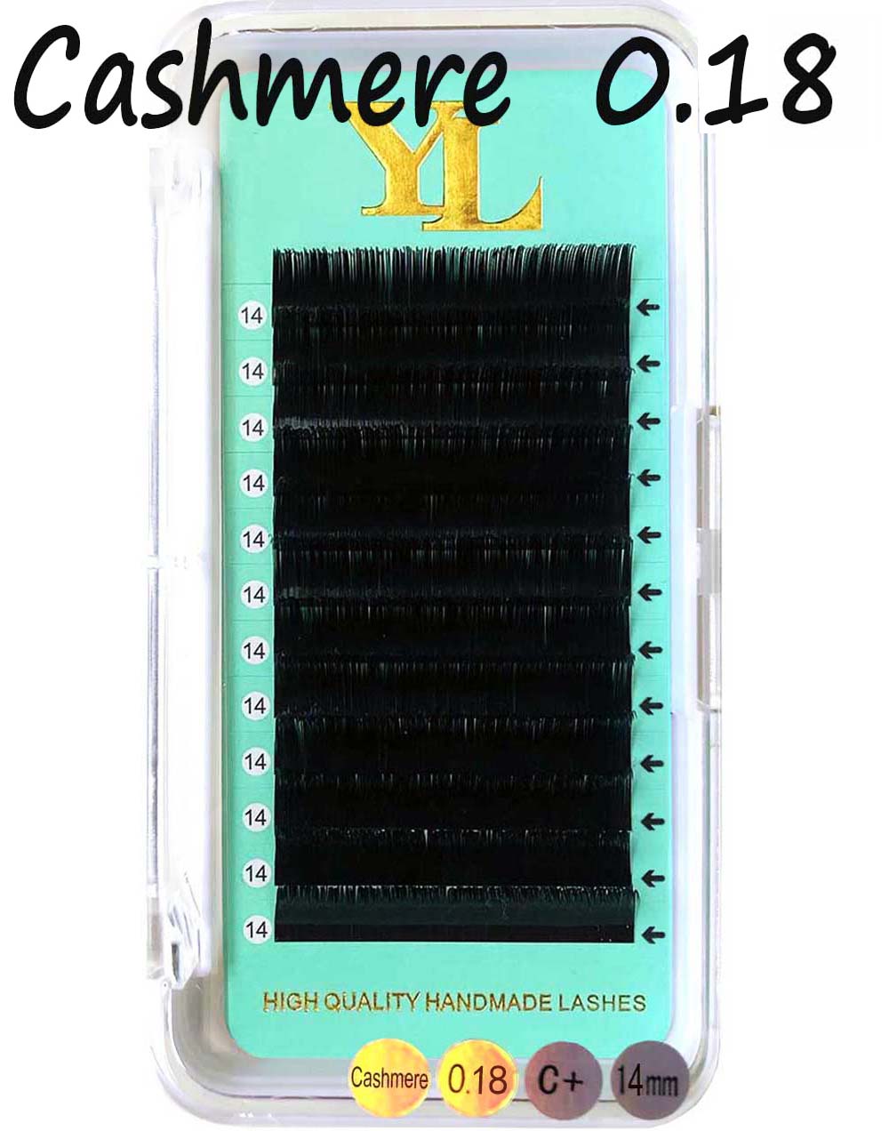 Classic Cashmere Matte Dark Black Lash 【 0.18 mm】 Best Quality Ever
