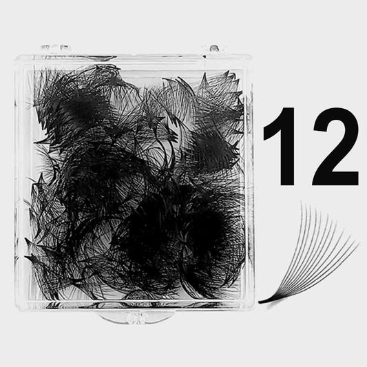 12D-0.03mm POWER-MAX Insta-Mega Pointy Root Premade Fans 500 Fans