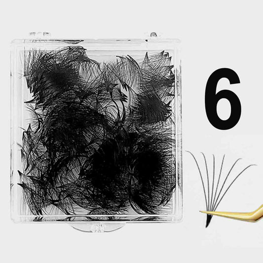 6D-0.03mm POWER-MAX Insta-Mega Pointy Root Premade Fans 500 Fans