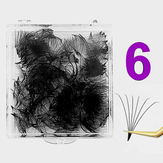 6D-0.07mm POWER-MAX Insta-Mega Pointy Root Premade Fans 500 Fans