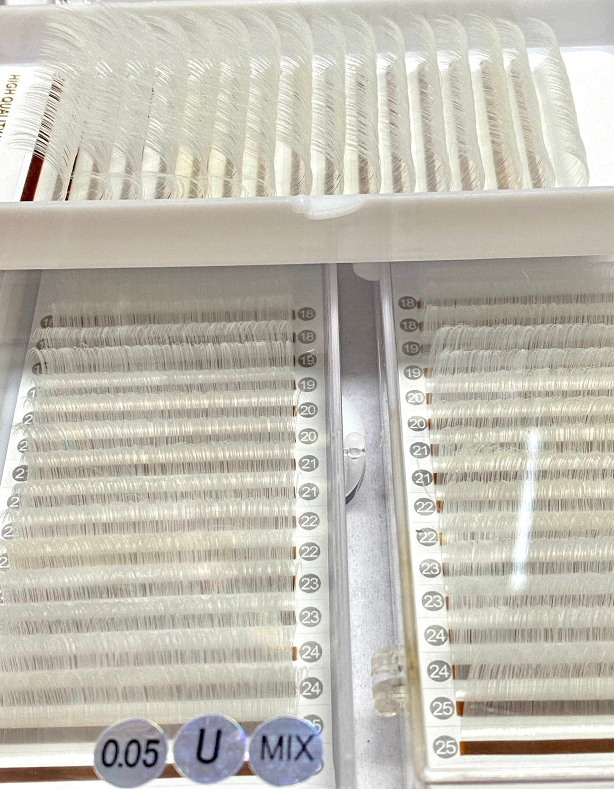 0.05mm White Color Lashes