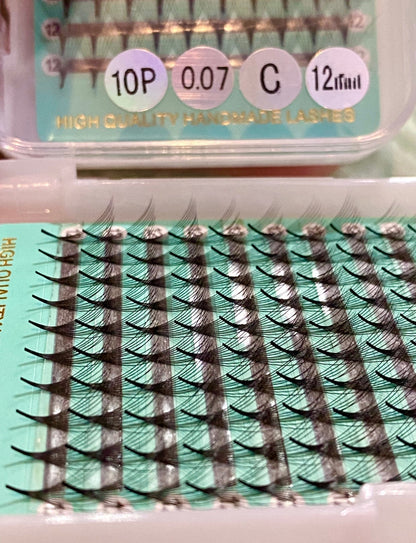 10D Slim/Sharp/Pointy Root Medium Stem Premade Fans 16 lines NO-Logo 160 fans【Sale】