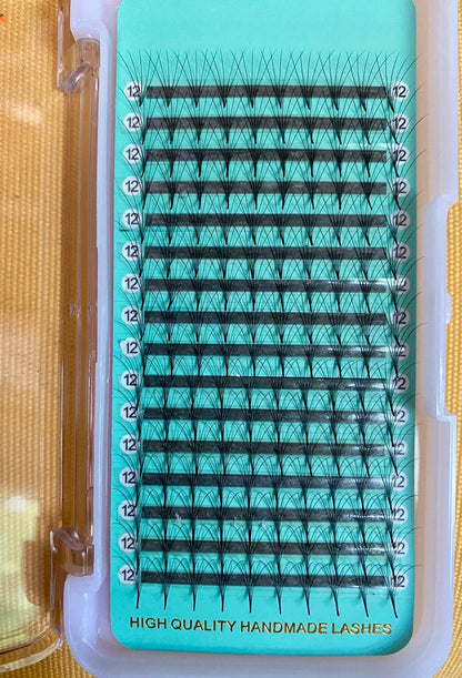 5D - 0.07mm Slim/Pointy Root Medium Stem Premade Fans 16 lines NO-Logo 160 fans 【Sale】