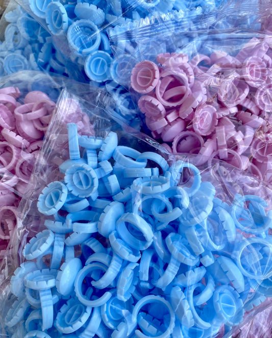 Sweet Heart Glue Rings 100pcs/pack