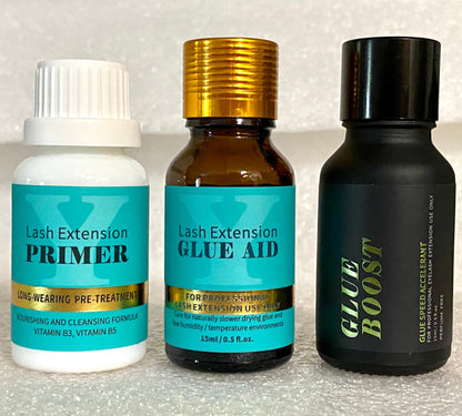 Lash Glue SUPER BOND, Glue Speed Accelerant/ Booster- Apply on lashes after extension【with Vitamin B3 & B5】Restore+Strengthen+Anti-loss