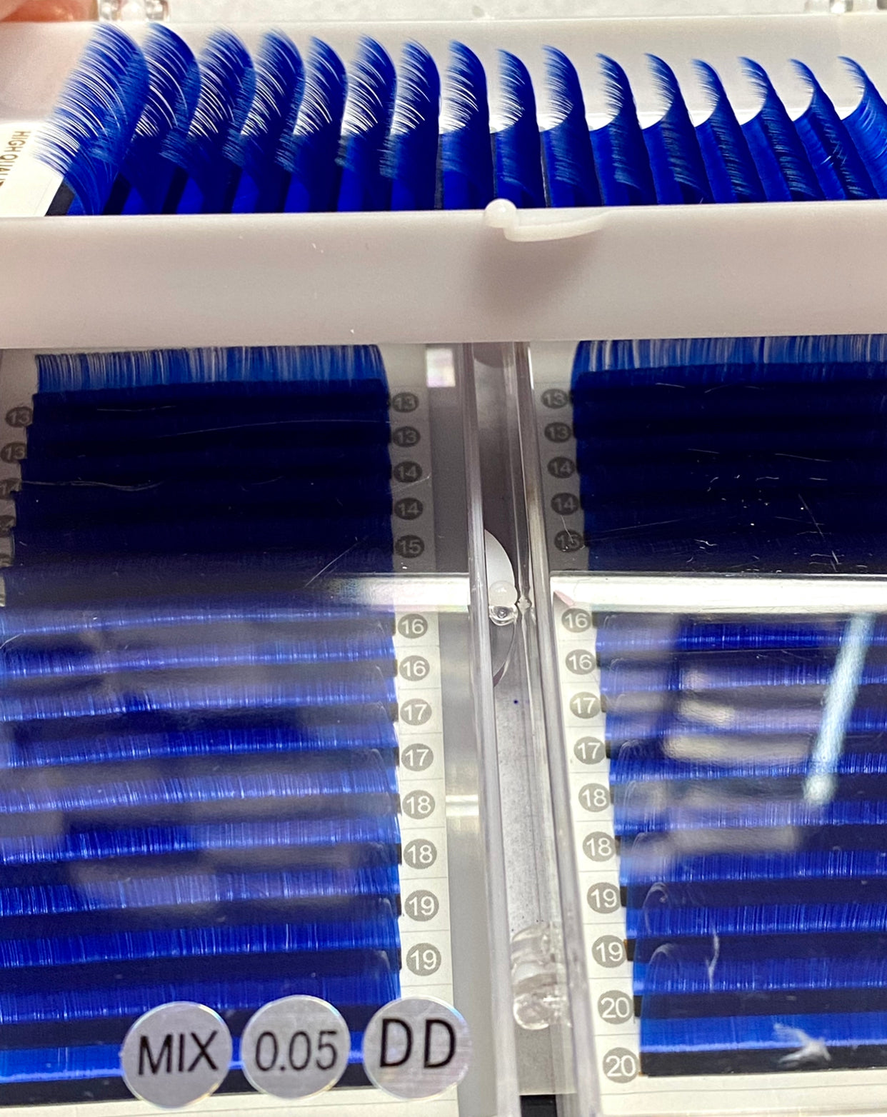 0.05mm Navy Blue Color Lash extension Tray