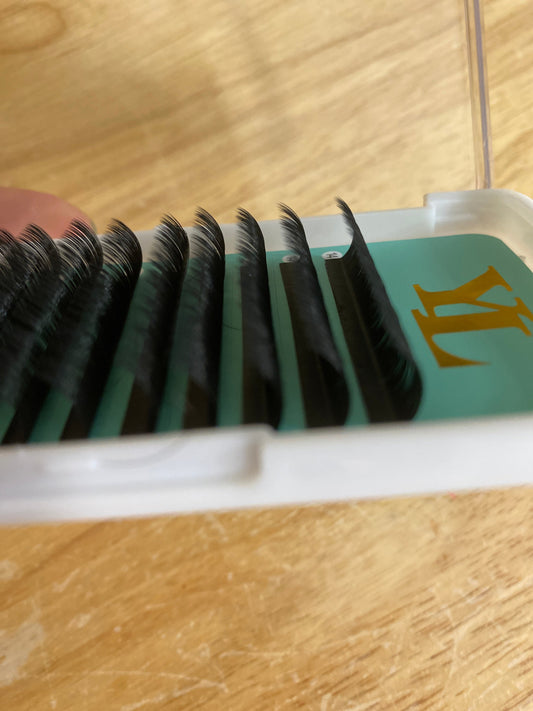 LC , LD curl Lashes 0.06 mm【Best Quality Ever】Cashmere Extra Matte Dark Black Lashes