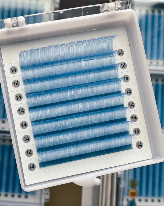 Light Blue Lashes 0.03mm 【8-lines】