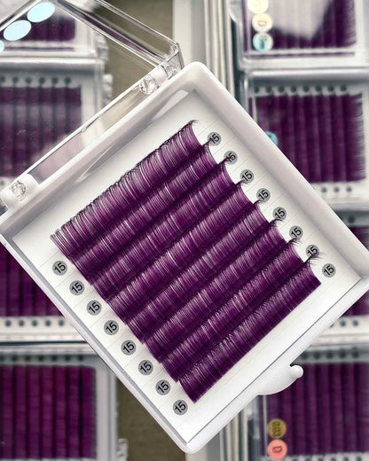 Purple Color Lashes 0.03mm 【8-lines】