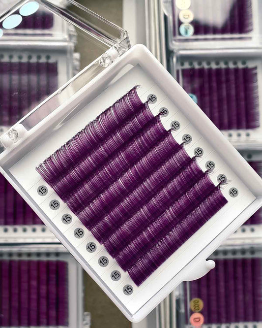 Purple Color Lashes 0.03mm 【8-lines】