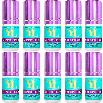 SUPERHERO 0.5-1 Second Fast Drying -EXTRA STRONG- LONG RETENTION 8 weeks Eyelash Extension Glue/Adhesive 【For low to medium humidity】